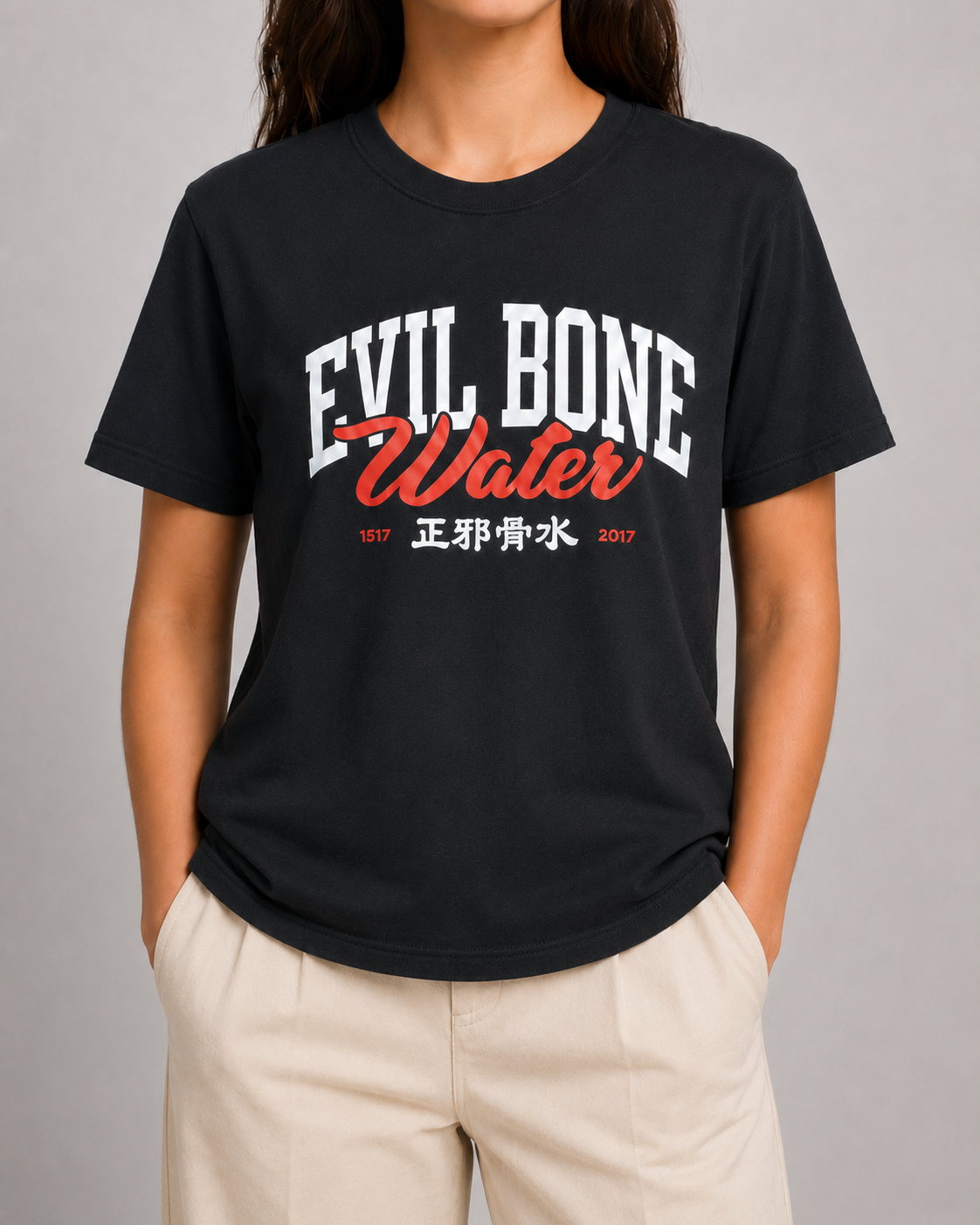 Evil Bone Water Unisex CVC Crewneck T-Shirt